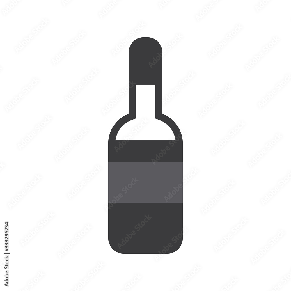 wine bottle icon vector on white background. wine bottle symbol illustration template color editable wine bottle icon vector on white background. wine bottle symbol illustration template color editable