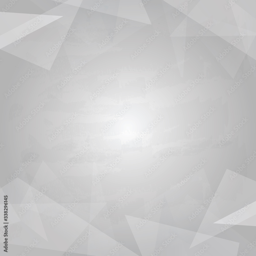 Obraz premium Abstract geometric or isometric white and gray polygon or low poly vector technology concept background. EPS10 illustration style.