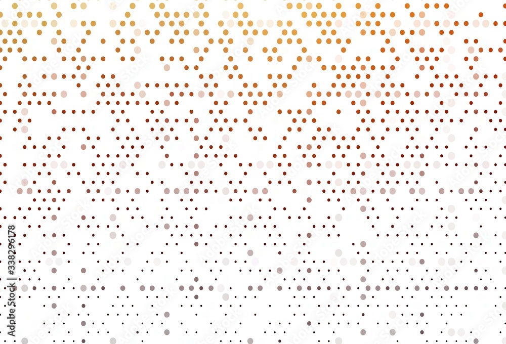 Light Red, Yellow vector pattern with spheres. Light Red, Yellow vector pattern with spheres.