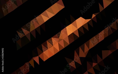 Dark Red vector polygon abstract backdrop. A vague abstract illustration with gradient. New texture for your design.