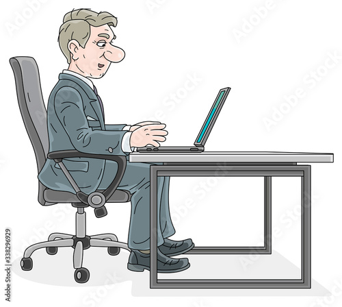 Successful businessman in g...