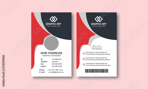Creative id card template layout