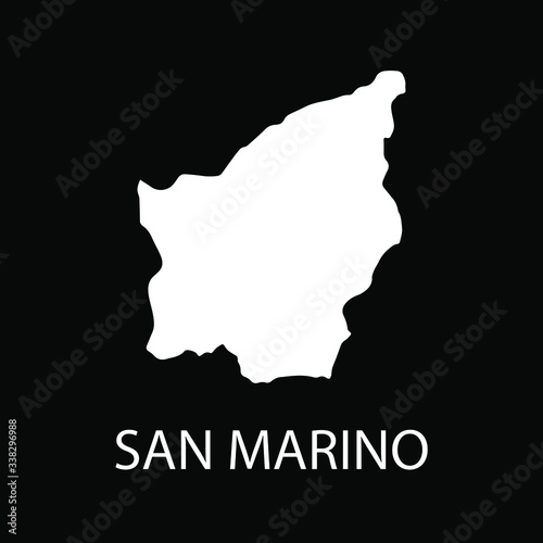San Marino map designs vector illustration