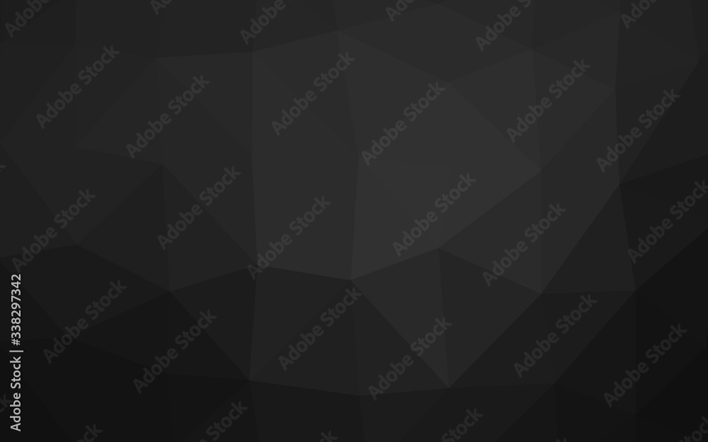 Dark Black vector triangle mosaic texture. Modern geometrical abstract illustration with gradient. New texture for your design. Dark Black vector triangle mosaic texture. Modern geometrical abstract illustration with gradient. New texture for your design.