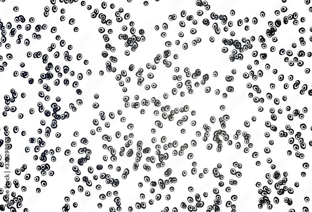 Light Black vector background with bubbles. Light Black vector background with bubbles.
