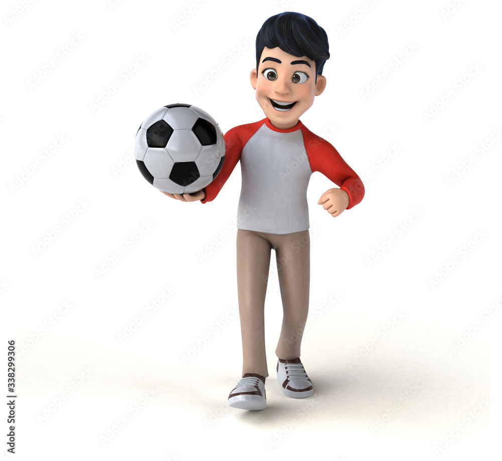 Fun 3D Asian teenager with a manga style Fun 3D Asian teenager with a manga style