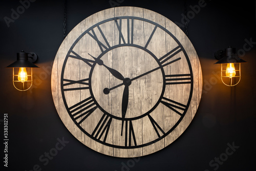 Wallpaper Mural Multipurpose dark backdrop and illuminated vintage wall Torontodigital.ca