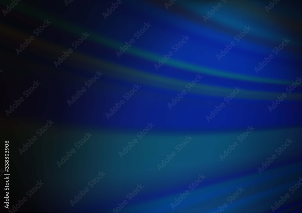Obraz premium Dark BLUE vector abstract template. Glitter abstract illustration with an elegant design. Brand new style for your business design.