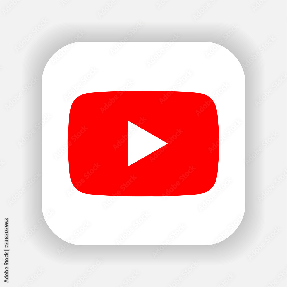 Youtube Logo. Youtube Vector. Youtube Icon Download Stock Vector | Adobe  Stock
