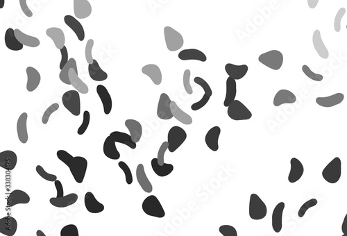 Light Silver, Gray vector texture with random forms.