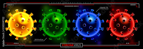 Novel Coronavirus Bacteria Vector Set