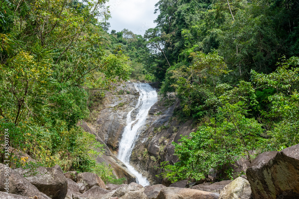 Sai Rung Waterfall (Trang). This area is perfect for swimming and picnics or just plain relaxation. Sai Rung Waterfall (Trang). This area is perfect for swimming and picnics or just plain relaxation.