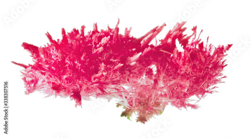 red polycrystal isolated on white
