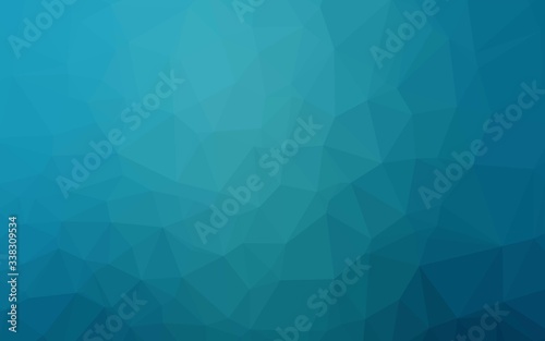 Light BLUE vector polygon abstract layout. Colorful illustration in Origami style with gradient. New texture for your design.