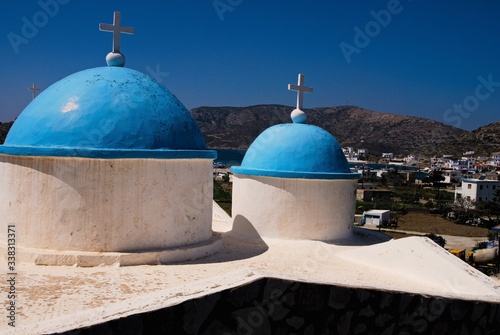 Greek orthodox church in Lipsi island, Greece. photo