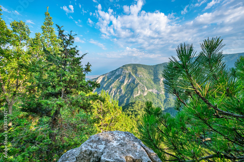 Obraz na plátně Mountain landscape. Pieria, Greece
