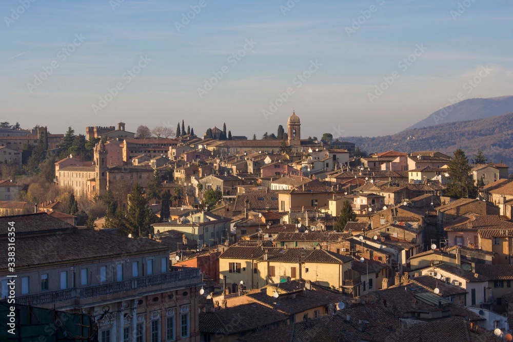 view from the top of the city of Perugia