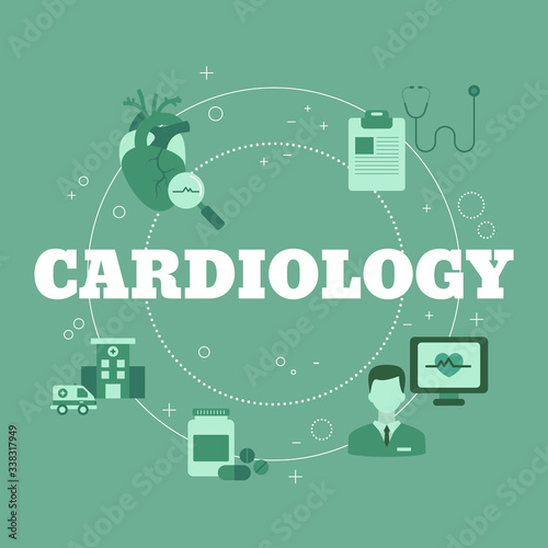 Human Heart. Cardiology concept
