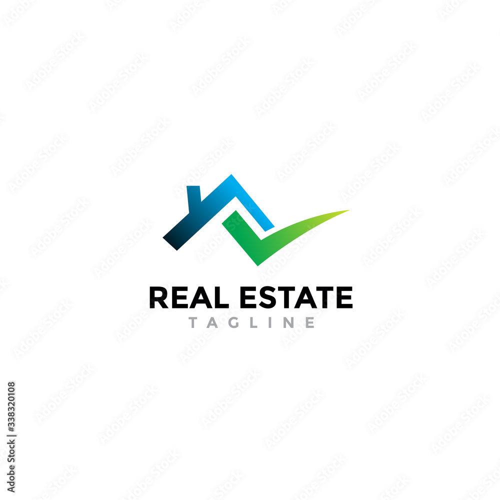 real estate, house, home logo. modern icon, template design real estate, house, home logo. modern icon, template design