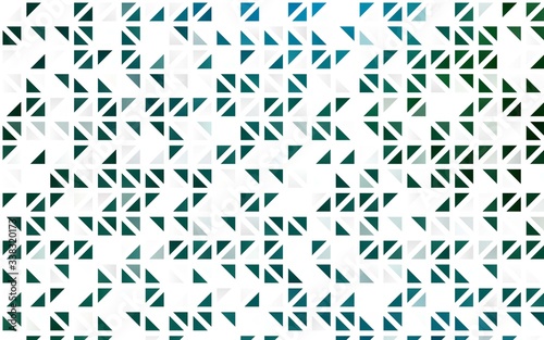 Light Blue  Green vector seamless background with triangles. Glitter abstract illustration with triangular shapes. Pattern for trendy fabric  wallpapers.
