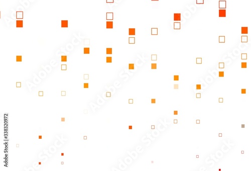 Light Orange vector cover with polygonal style.