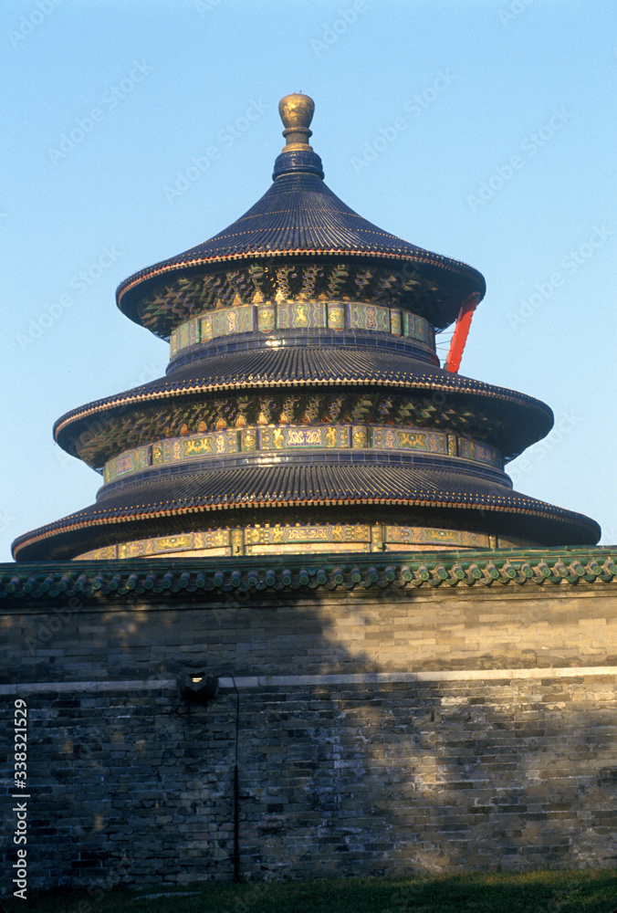 Temple of Heaven (Tiantan) Hall of Prayer for Good Harvests in Beijing in Hebei Province, People's Republic of China