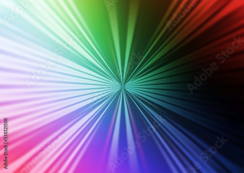 Dark Multicolor, Rainbow vector texture with colored lines. Decorative shining illustration with lines on abstract template. Pattern for business booklets, leaflets.