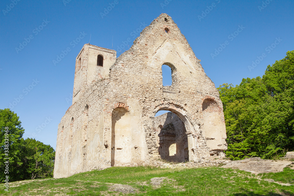Ruins of old monastery in Slovak Republic called 