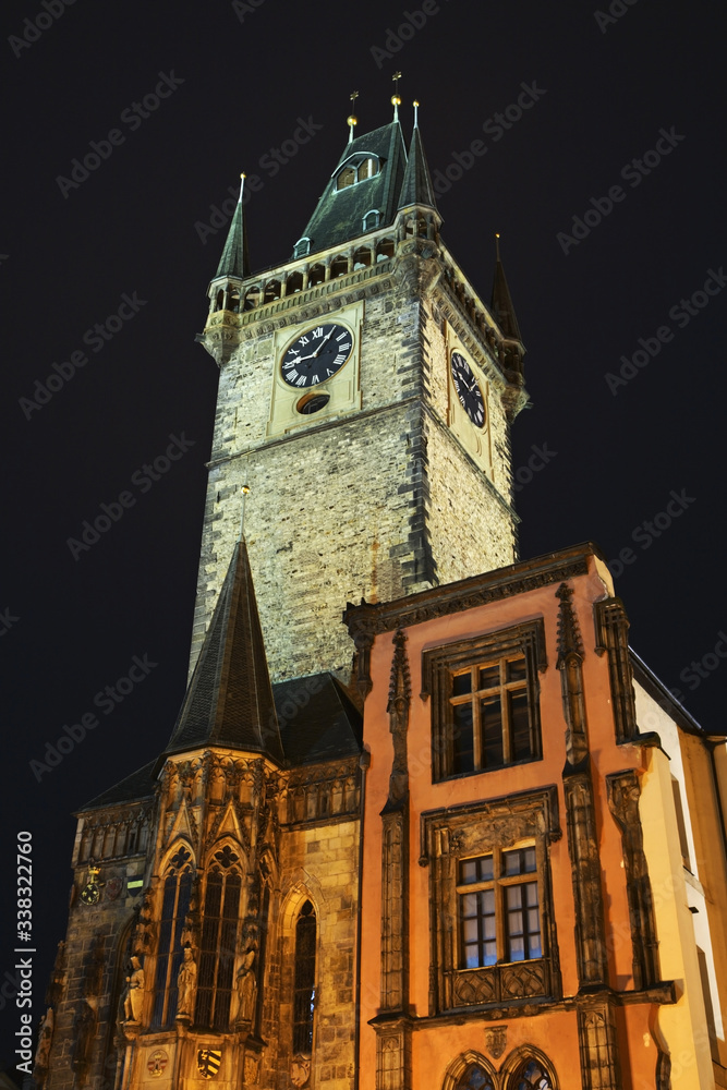 Old City Hall Tower in Prague. Czech Republic