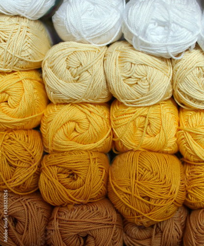 Colorful wool for knitting