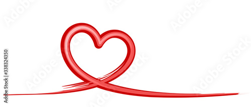 Symbol of the stylized red heart.
