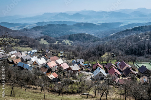 Vrsatske Podhradie village in Slovakia photo