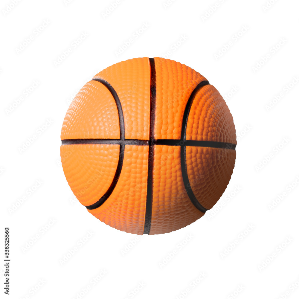 Fototapeta premium Orange basketball ball on a white background. Isolated.