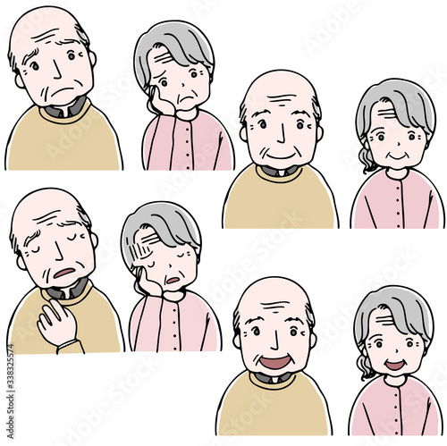 人物　老夫婦