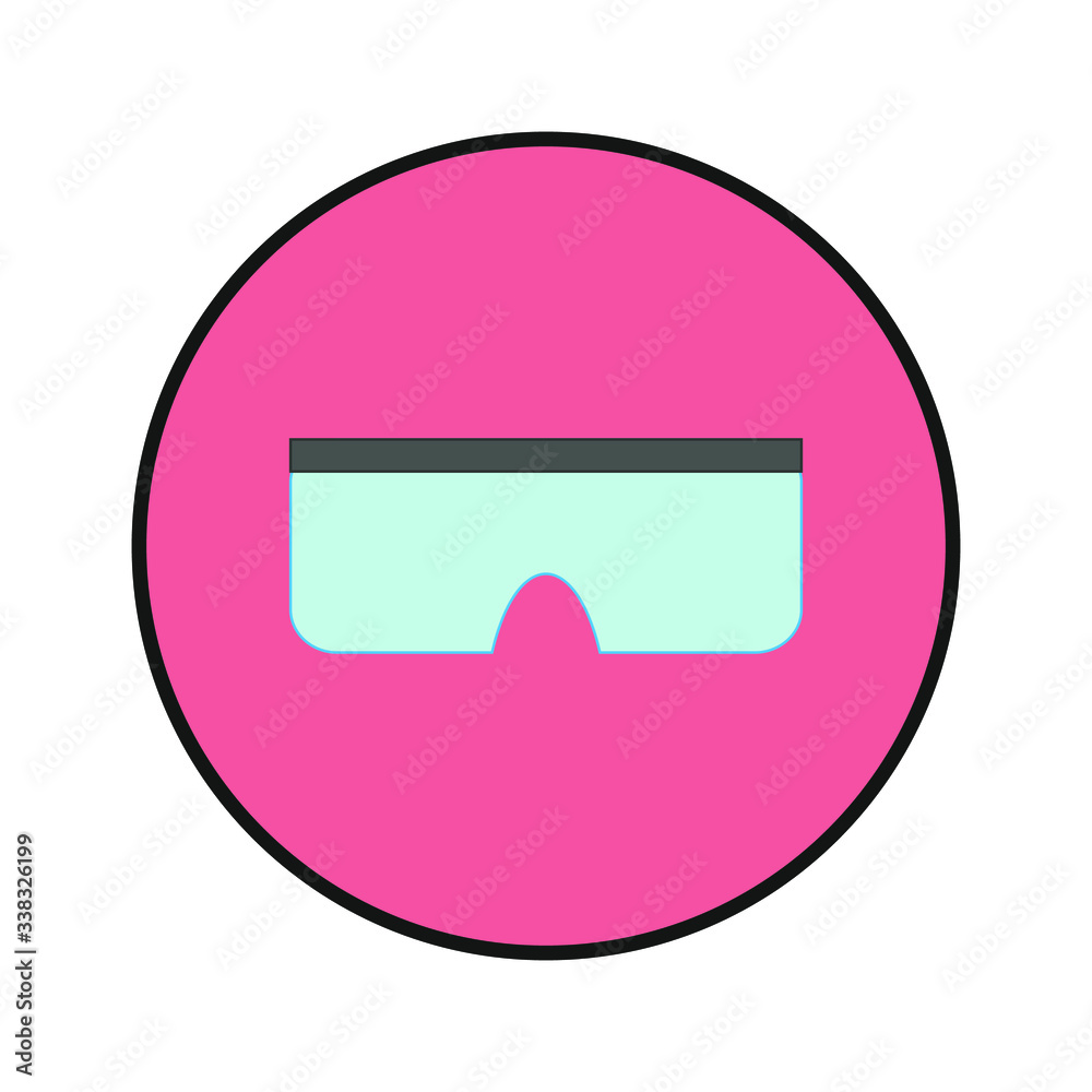 safety glasses. Vector illustration for web and mobile design. safety glasses. Vector illustration for web and mobile design.