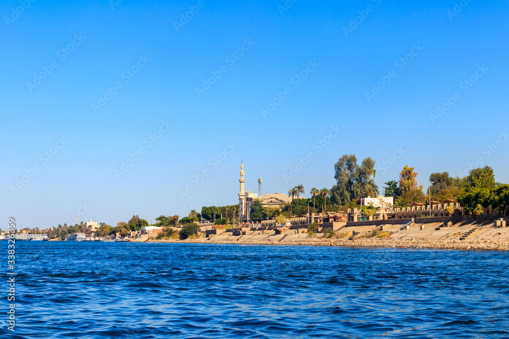 View of Nile river in Luxor, Egypt
