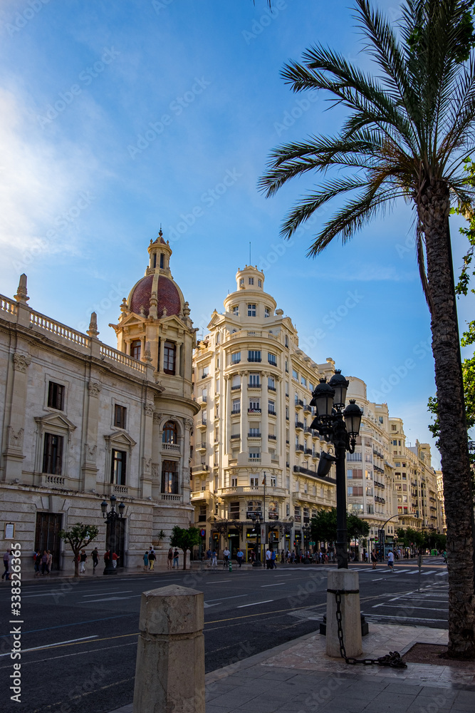 Fototapeta premium The historical center of Valencia city, Spain.