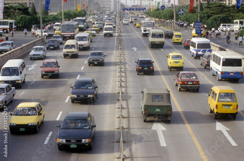 Traffic on the streets of Beijing in Hebei Province, People's Republic of China © spiritofamerica