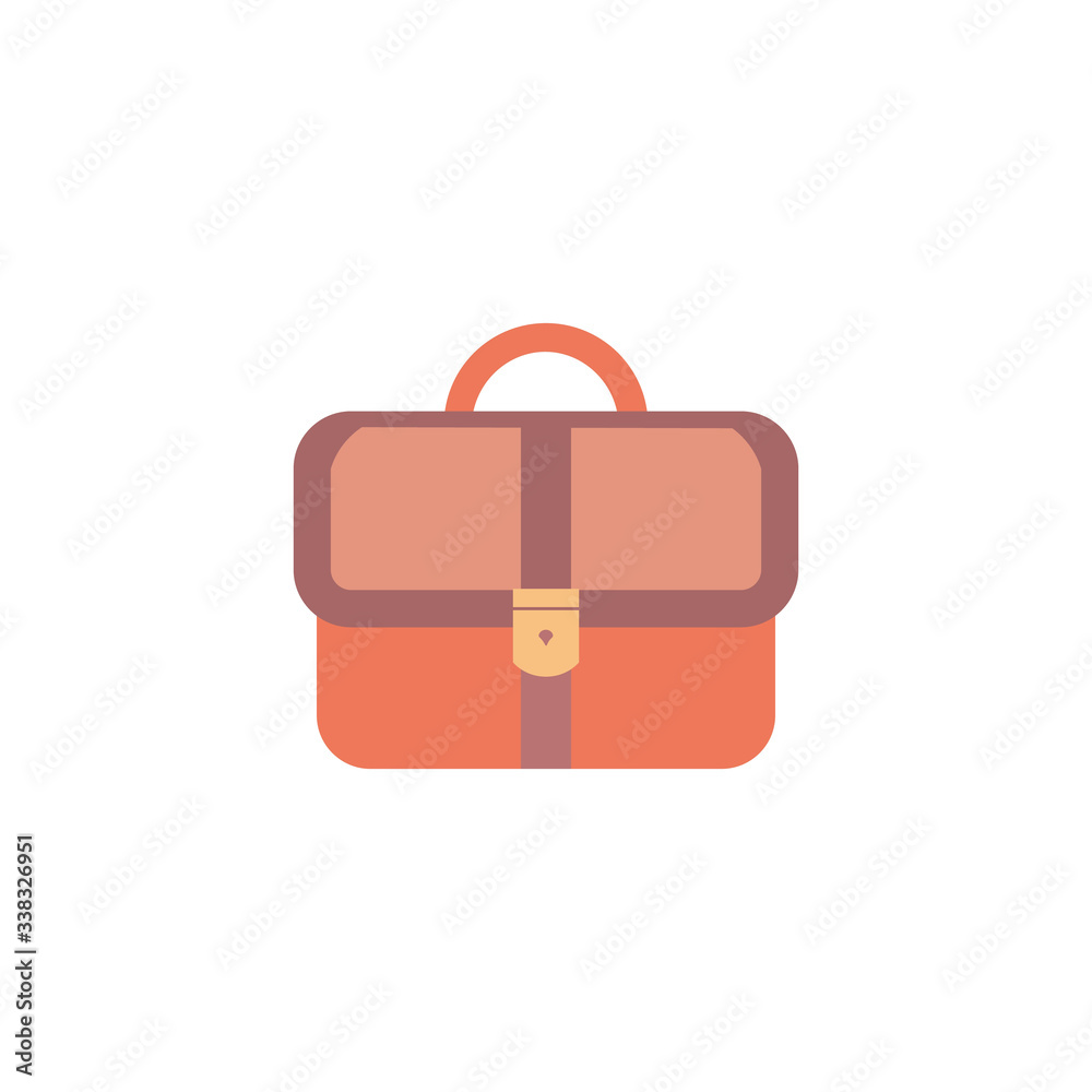 Women handbag flat icon, Blue modern bag isolated on white. Vector hand bag illustration Women handbag flat icon, Blue modern bag isolated on white. Vector hand bag illustration