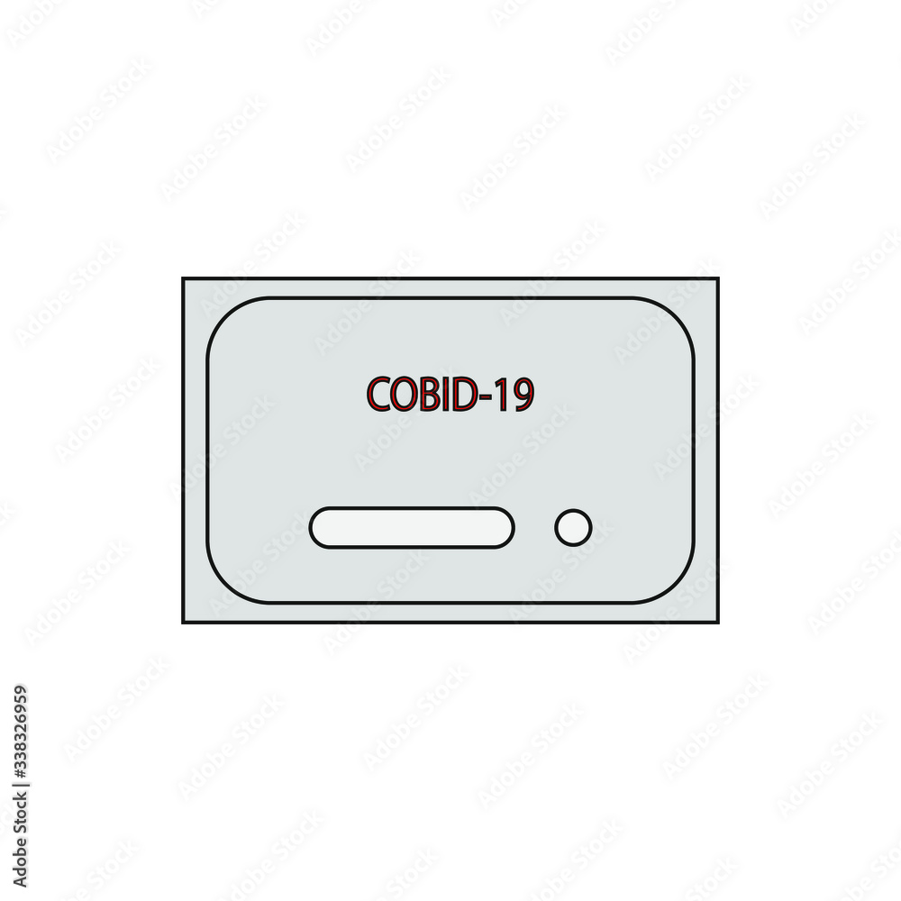 test for covid-19. Vector illustration for web and mobile design. test for covid-19. Vector illustration for web and mobile design.