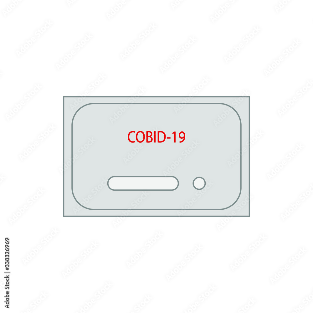 test for covid-19. Vector illustration for web and mobile design. test for covid-19. Vector illustration for web and mobile design.