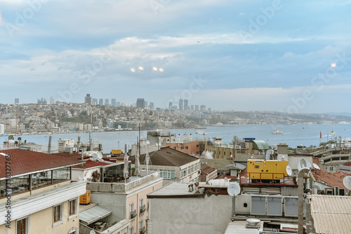 ISTANBUL, TURKEY - NOVEMBER 26, 2018: Roofs of Istanbul city view