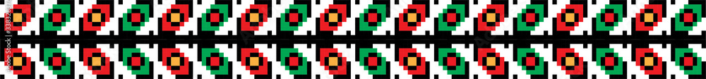 Traditional Romanian folk art knitted embroidery pattern Traditional Romanian folk art knitted embroidery pattern