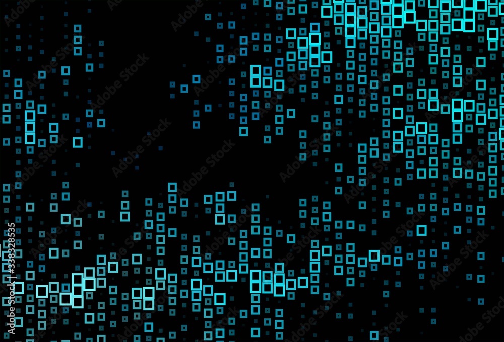 Dark BLUE vector pattern in square style. Dark BLUE vector pattern in square style.