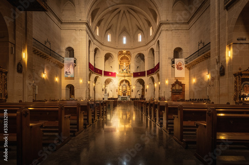 Obraz na płótnie Interior of Murcia Cathedral, Alicante, Spain w salonie
