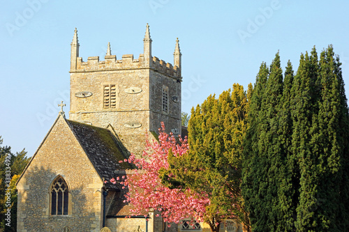 The church of all hallows situated in the Cotswold village of South cerney. UK