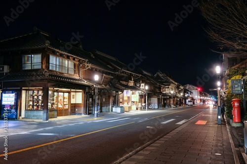 川越 蔵造りの町並み 夜景 © 健太 上田
