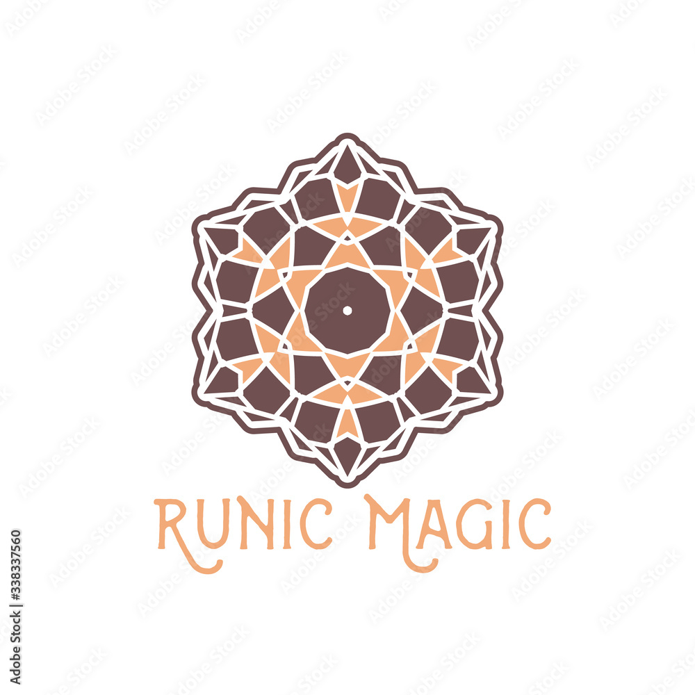 Oriental Geometric Hexagonal Symbol Oriental Geometric Hexagonal Symbol