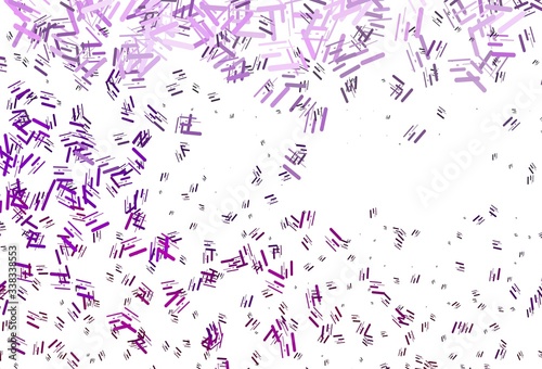 Light Purple vector texture with colorful lines.