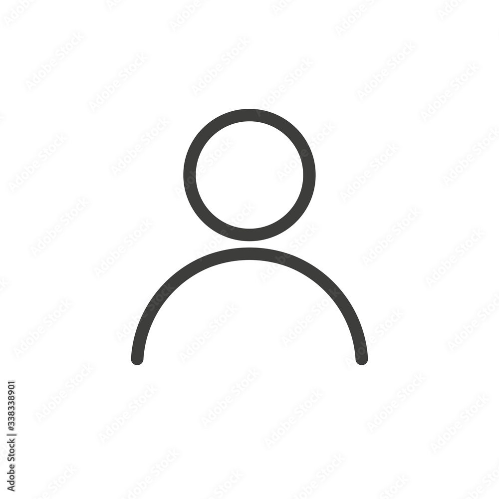 Person icon on white background Person icon on white background